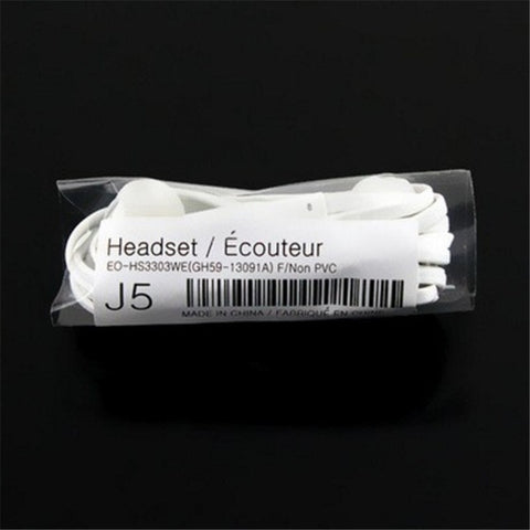20pcs/lot Wholesale Mobile Phone Earbuds 3.5mm Jack Universal in-ear Earphone With Mic Music Control For iPhone Samsung S4 J5