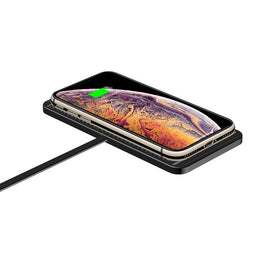 QI Wireless quickly Charger For iPhone 8 XS XR Car Charging Pad For Samsung S10 Dock Station Non-slip Mat Car Dashboard Holder