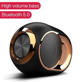 X6 Bluetooth 5.0 Speaker TWS Portable Wireless Loudspeakers For Phone PC Waterproof Outdoor Stereo Music Support TF AUX USB FM
