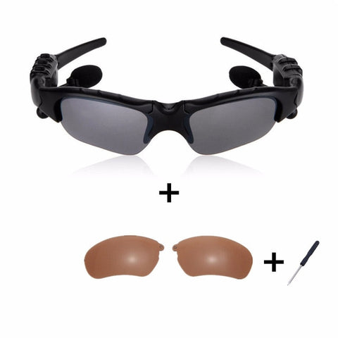 Mambaman Cycling Sunglasses Riding Bluetooth Earphone Smart Glasses Outdoor Sport Wireless Bike Sun Glasses Headphone with Mic