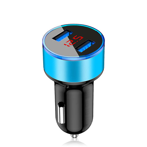 Lovebay 3.1A LED Display Dual USB Car Charger Universal Mobile Phone Aluminum Car-Charger for Xiaomi Samsung iPhone 11 Pro Max