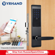 TTlock App Security Electronic Door Lock, APP WIFI Smart Touch Screen Lock,Digital Code Keypad Deadbolt For Home Hotel Apartment