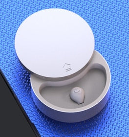 Mini Bluetooth Earbud Invisible Bluetooth 5.0 Earphone True Wireless Earpiece with Charging Case Handsfree for All Phone