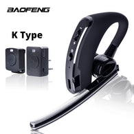 Baofeng Walkie Talkie Headset PTT Wireless Bluetooth Earphone for Two way Radio K Port Wireless headphone for UV 5R 82 8W 888s