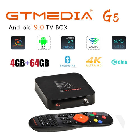 GTMEDIA GTC 4K Android TV Box Receptor DVB-C Cable Youtube DVB-S2 DVB-T2 Bluetooth 4.0 Satellite Receiver Ccam Cline Biss VU Box